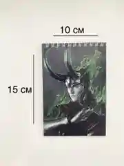 Лайм блокнот супергерои Локи, Ванда Вижен, Баки Барнс, Тор А6