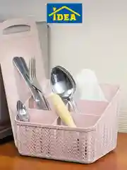 Розовый органайзер для косметики / кистей / канцелярии ВЯЗАНИЕ IDEA