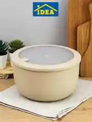 Бежевый меланж миска / контейнер герметичный для супа НЕО с клапаном для СВЧ IDEA