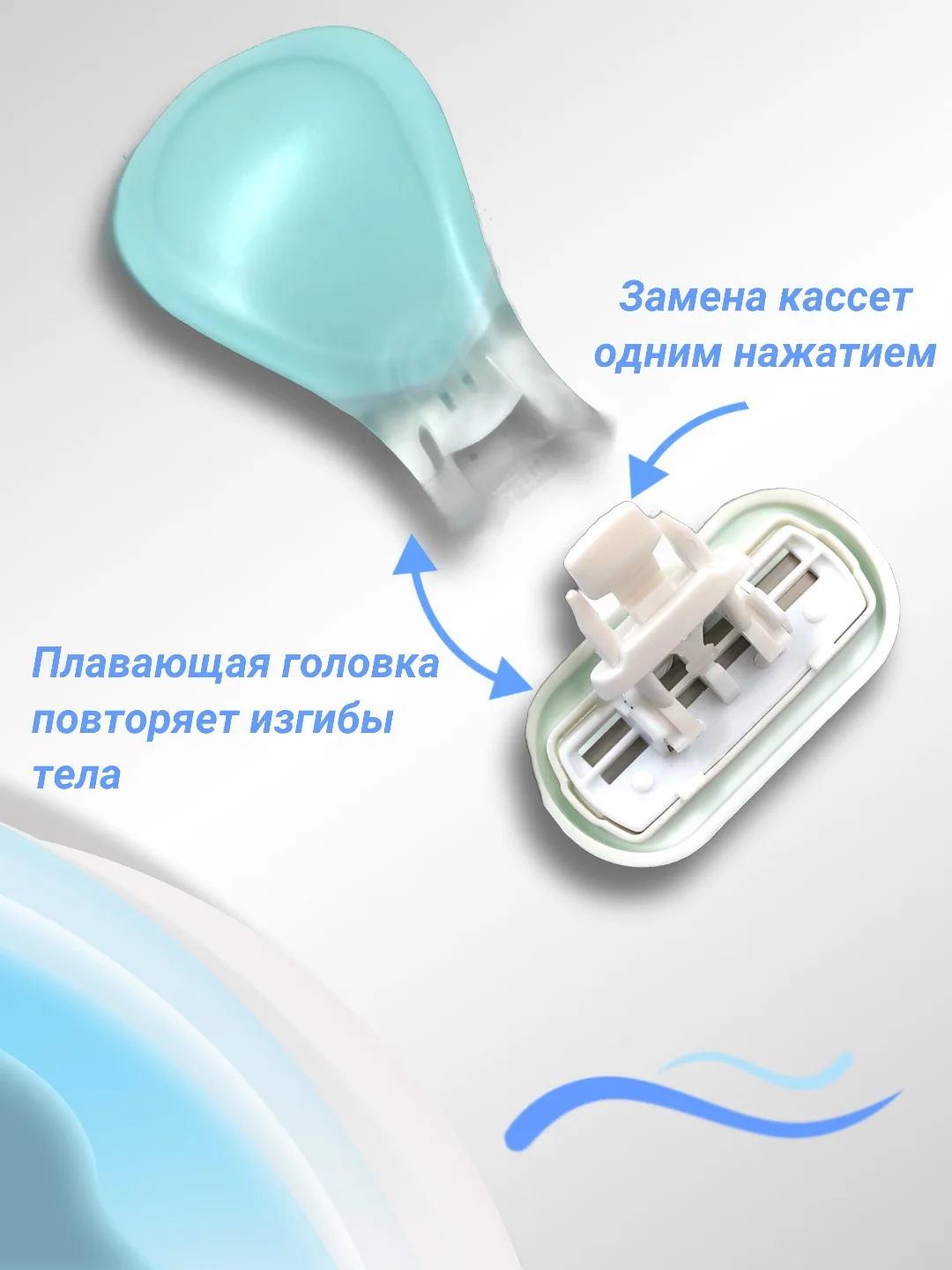 Оранжевый бритва женская 4 лезвия компактная, в футляре, многоразовая, станок для бритья женский