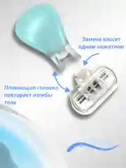 Оранжевый бритва женская 4 лезвия компактная, в футляре, многоразовая, станок для бритья женский