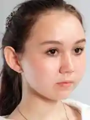 Золотой серьги гвоздики полоска, пуссеты, тире