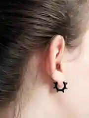 Черный серьги с шипами 2шт, женские, девочкам, унисекс