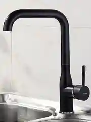 Черный смеситель для кухни Ledeme L4698