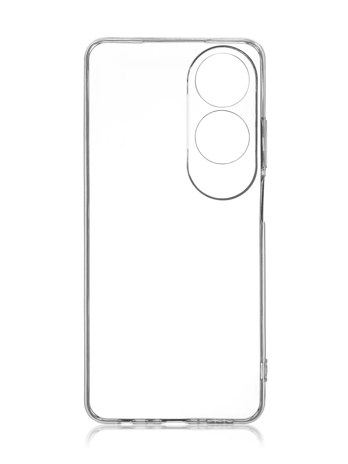Прозрачный чехол для Oppo A60 силиконовый ROSCO матовый/ прозрачный тонкий с защитой камер