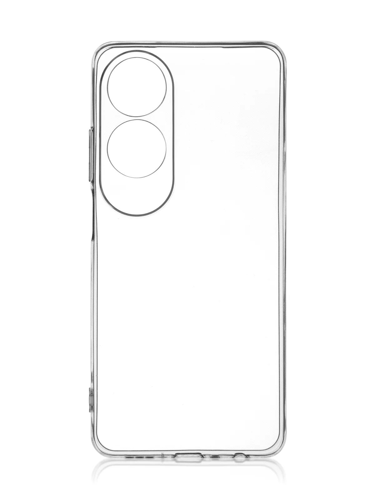 Прозрачный чехол для Oppo A60 силиконовый ROSCO матовый/ прозрачный тонкий с защитой камер