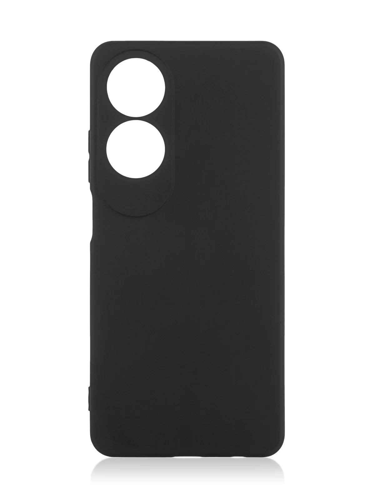 Черный чехол для Oppo A60 силиконовый ROSCO матовый/ прозрачный тонкий с защитой камер
