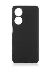 Черный чехол для Oppo A60 силиконовый ROSCO матовый/ прозрачный тонкий с защитой камер