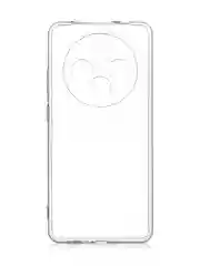 Прозрачный чехол для Oppo Reno 12F силиконовый ROSCO матовый/ прозрачный тонкий с защитой камер