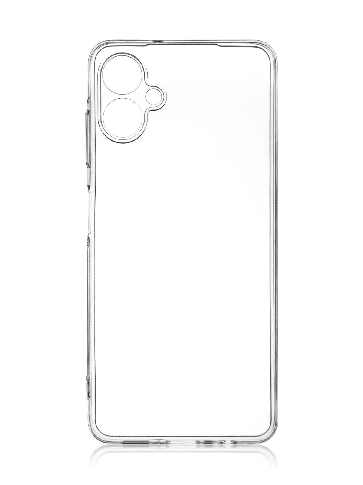 Прозрачный чехол для Samsung Galaxy A06 силиконовый ROSCO матовый/ прозрачный тонкий с защитой камер