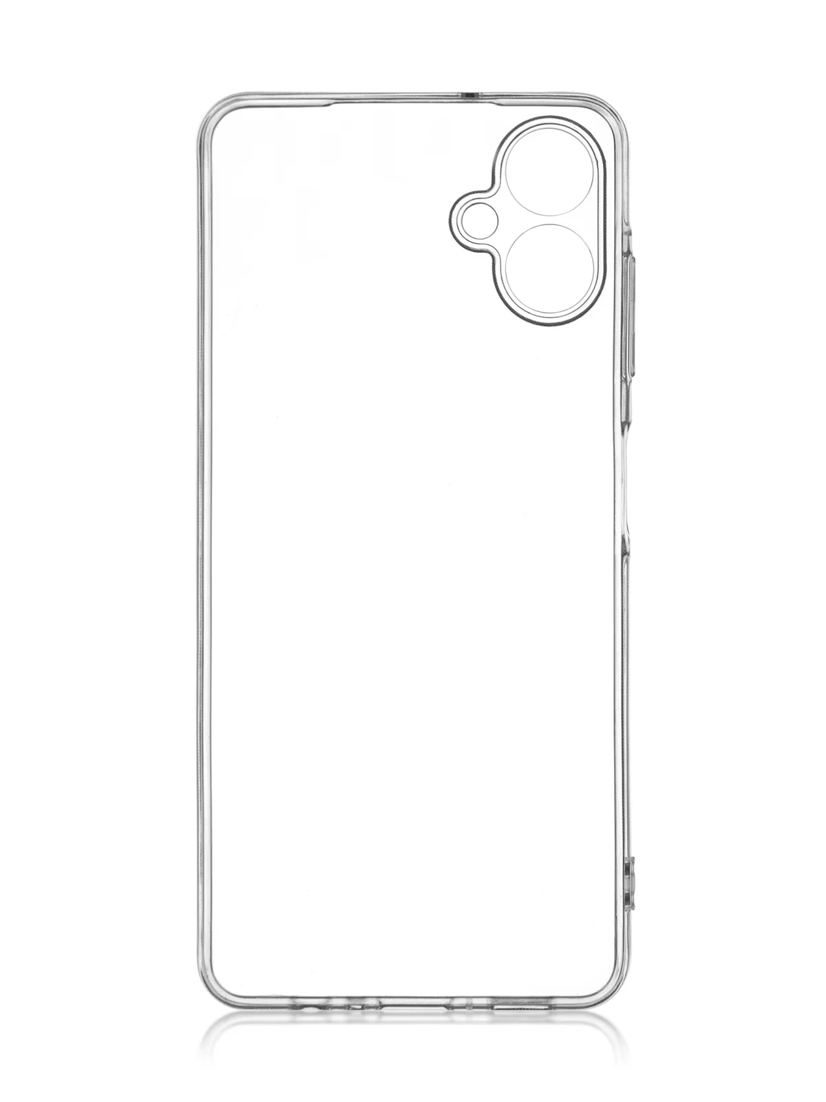 Прозрачный чехол для Samsung Galaxy A06 силиконовый ROSCO матовый/ прозрачный тонкий с защитой камер