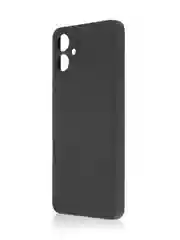 Черный чехол для Samsung Galaxy A06 силиконовый ROSCO матовый/ прозрачный тонкий с защитой камер