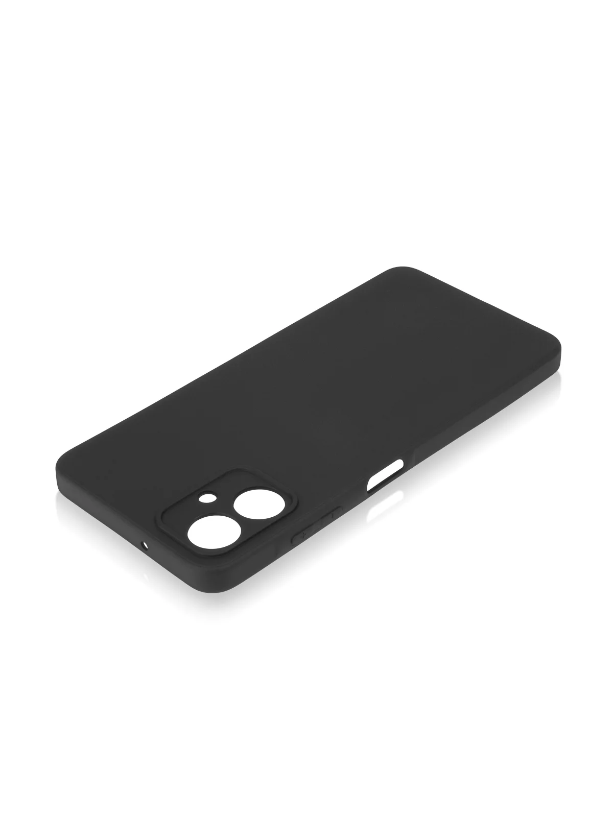 Черный чехол для Samsung Galaxy A06 силиконовый ROSCO матовый/ прозрачный тонкий с защитой камер