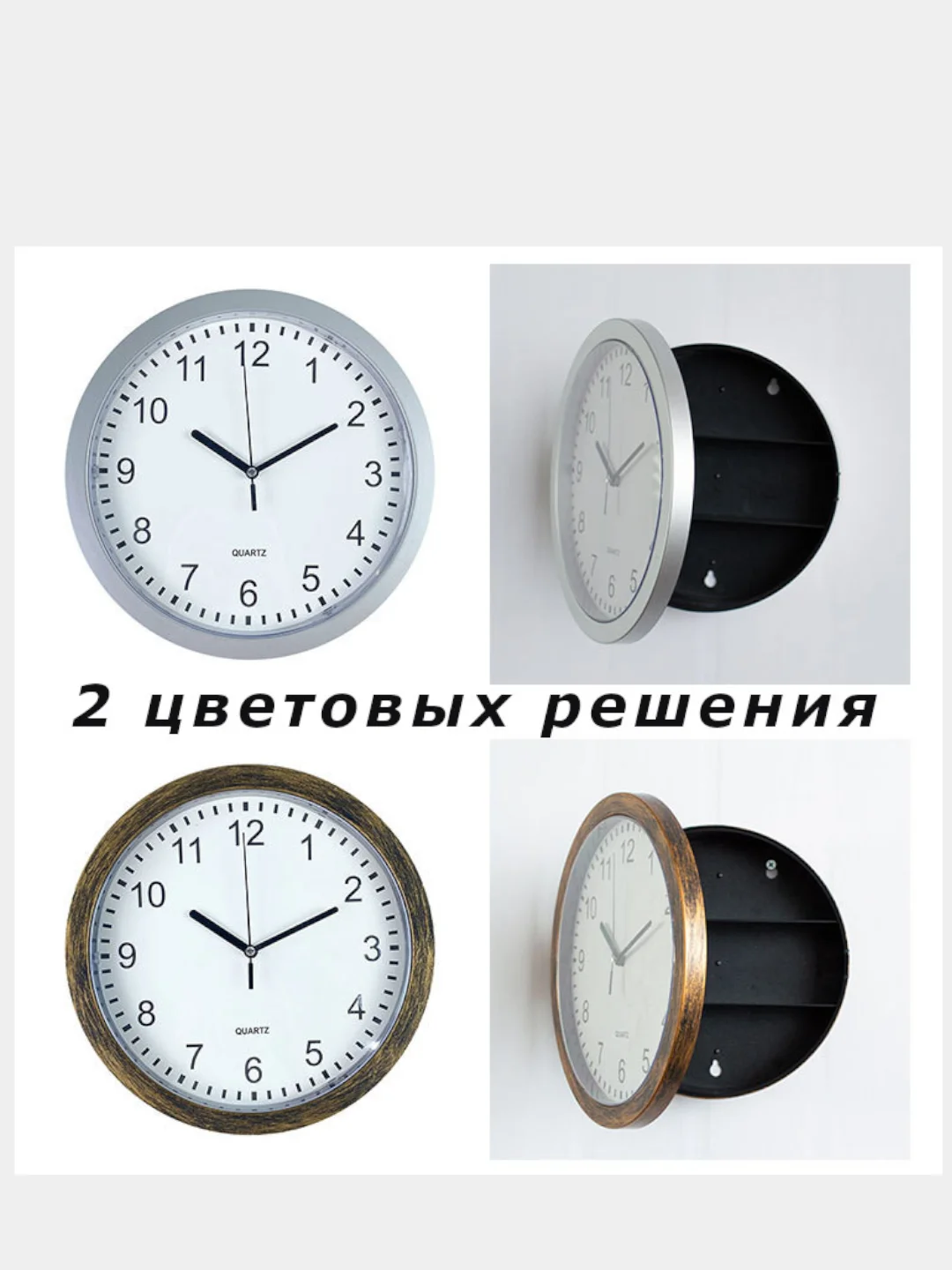 Настенные часы-сейф, часы-тайник