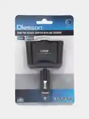 Разветвитель прикуривателя авто на 2 гнезда с usb, авто разветвитель