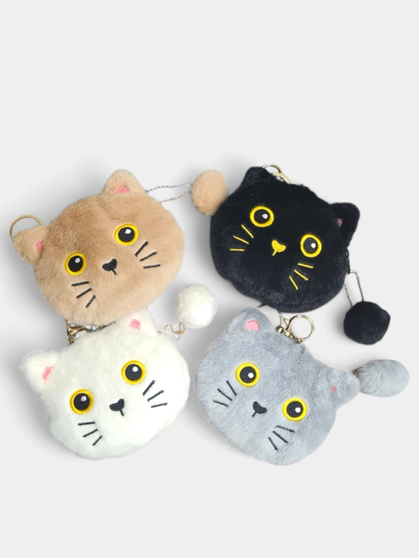Кошелек - брелок Кот / Плюшевая мягкая игрушка Котик
