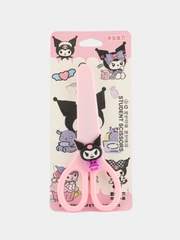 Ножницы канцелярские детские с закругленными лезвиями в чехле Kuromi. Куроми