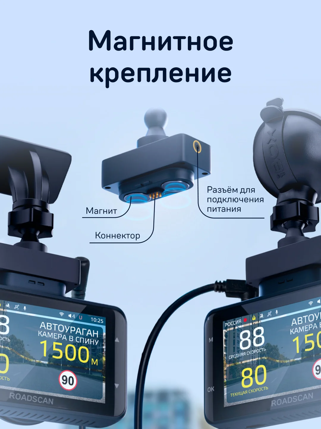 Видеорегистратор с базой камер iBOX RoadScan + Внутрисалонная камера RC FHD4