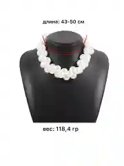 Белый ожерелье на шею , колье ,  чокер цепь , цепочка из жемчуга, стильнон ожерелье
