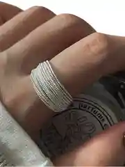 Серебрянное кольцо, кольцо дорожка, кольцо цепочки
