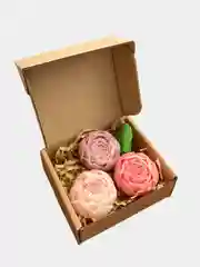 Розовый мыло ручной работы . Пионы