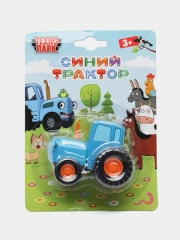Игрушечная металлическая модель "Синий Трактор" Технопарк 7,5 см, крутящиеся колеса