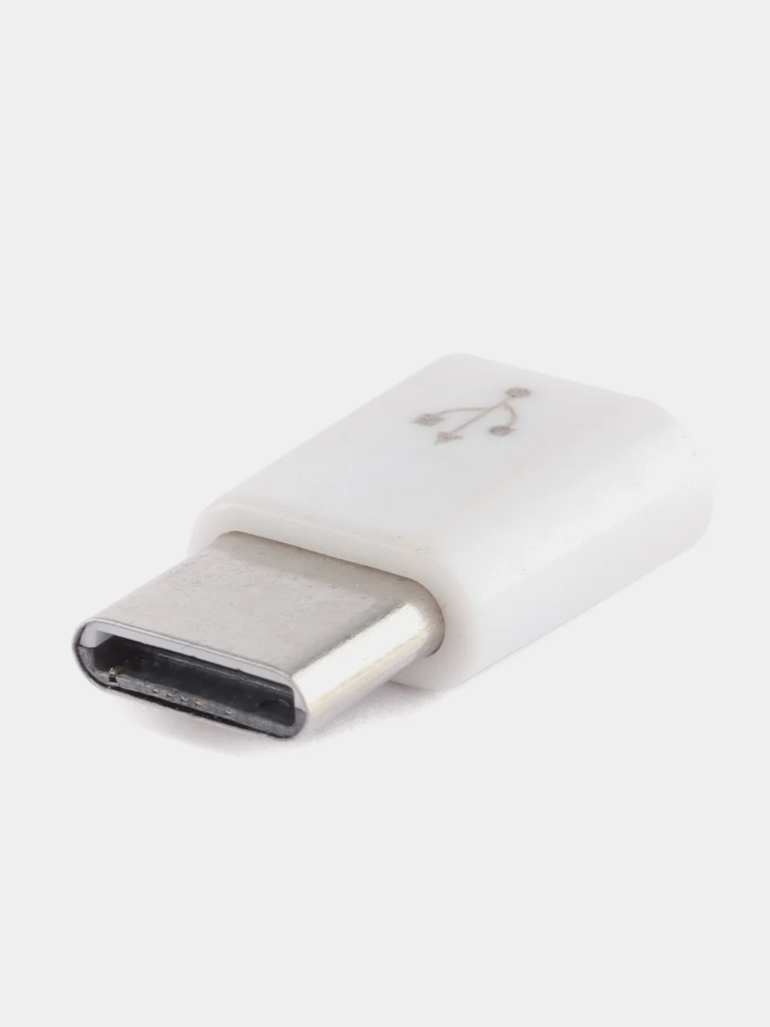 Переходник с Micro-USB на Type-C, белый