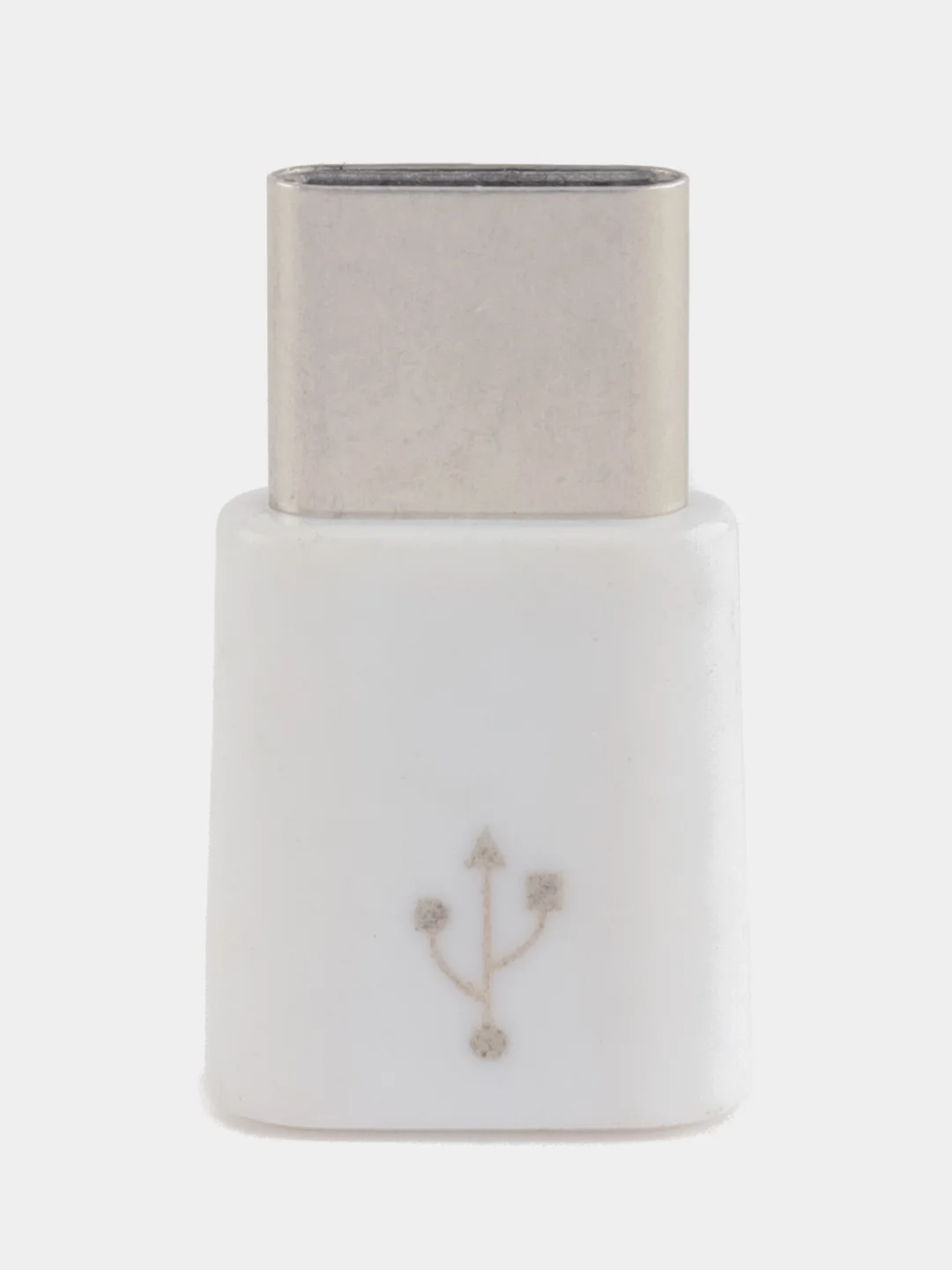 Переходник с Micro-USB на Type-C, белый
