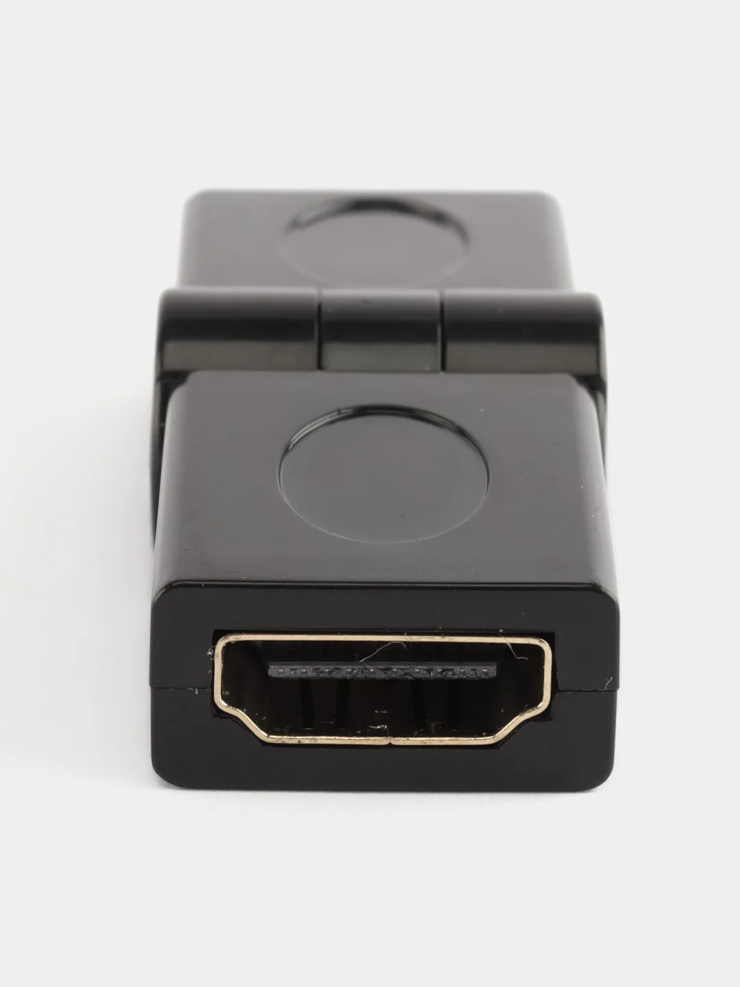 Переходник для кабеля HDMI с поворотом 180 градусов черный