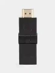 Переходник для кабеля HDMI с поворотом 180 градусов черный