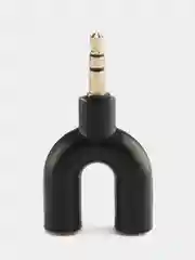 Аудио разветвитель разъем- mini jack 3.5 мм, для наушников на 2 гнезда