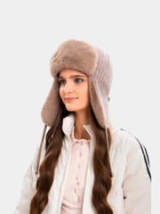 Шапка ушанка женская, зимняя
