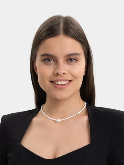 Чокер из бисера с ракушкой на подарок