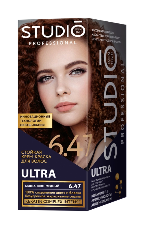 Краска для волос STUDIO PROFESSIONAL, 6.47 - каштаново-медный, 115 мл