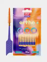 Межзубный ершик с эластичным кончиком SPLAT SMILEX ORTHO+, со вкусом мяты, мягкий, 30 штук