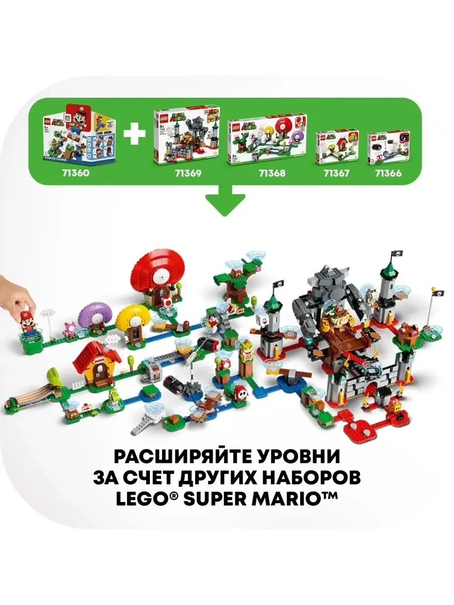 Конструктор LEGO Super Mario Неприятности в крепости Вомпа 71364