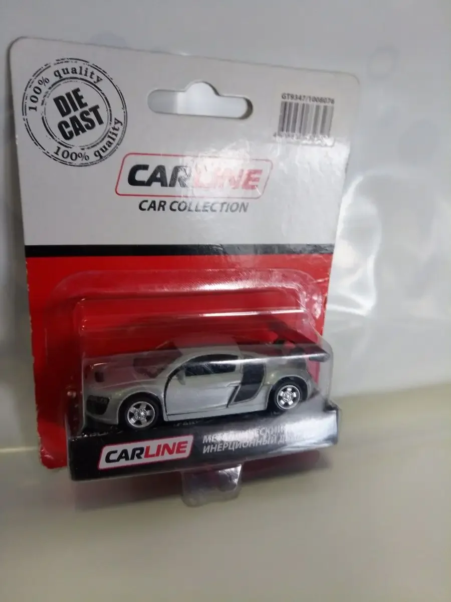 Машинка CARLINE 1:64 GT9347, металл, инерционная, в блистере