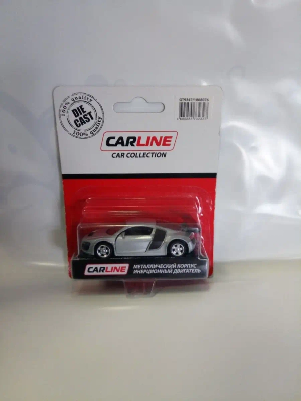Машинка CARLINE 1:64 GT9347, металл, инерционная, в блистере