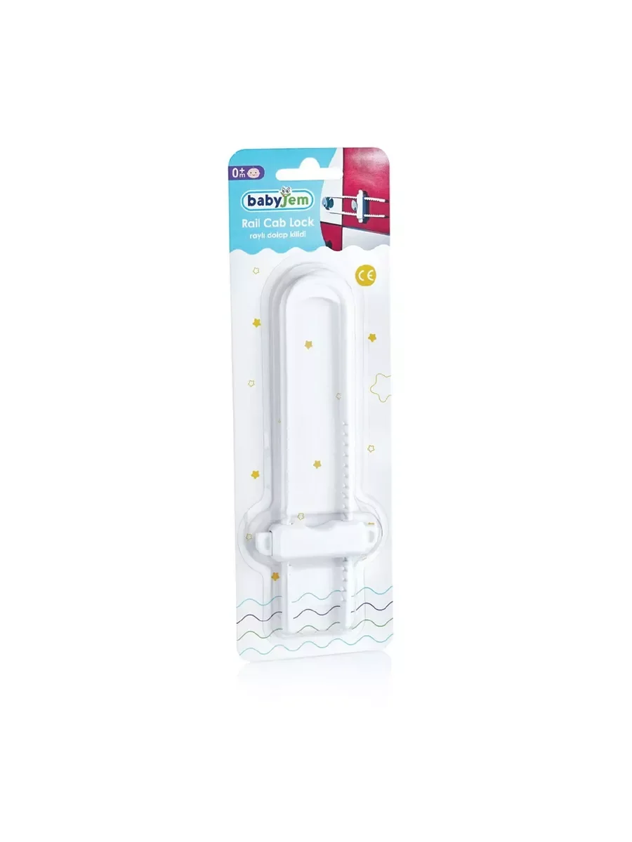 Безопасность для дверей шкафа BabyJem Cab Lock White 053