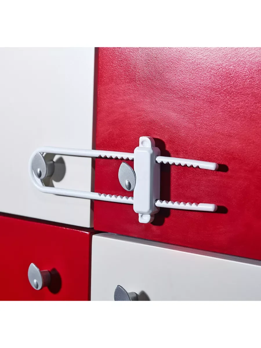 Безопасность для дверей шкафа BabyJem Cab Lock White 053