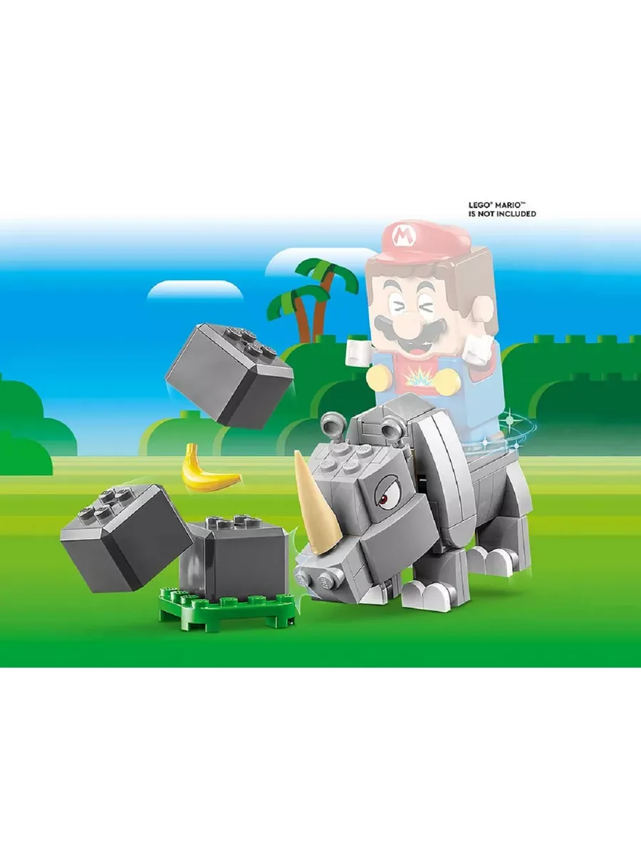 Конструктор Super Mario Носорог Рэмби 71420