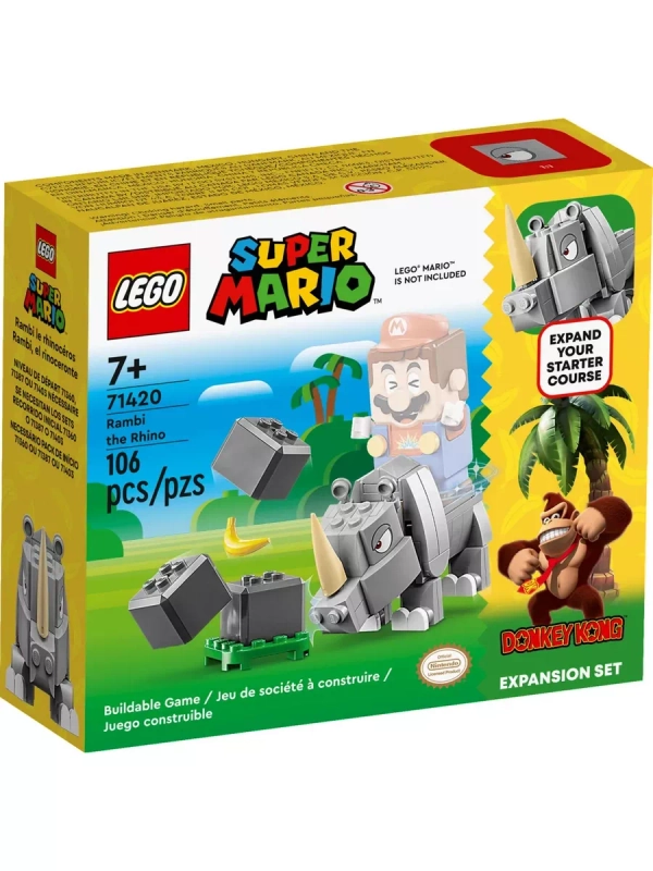 Конструктор Super Mario Носорог Рэмби 71420