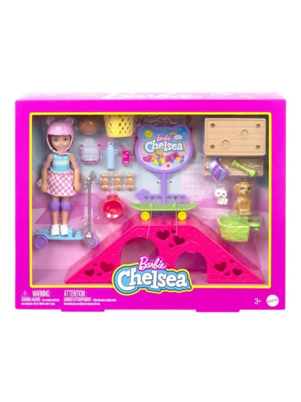 Игровой набор для скейт-парка Barbie Chelsea HJY35