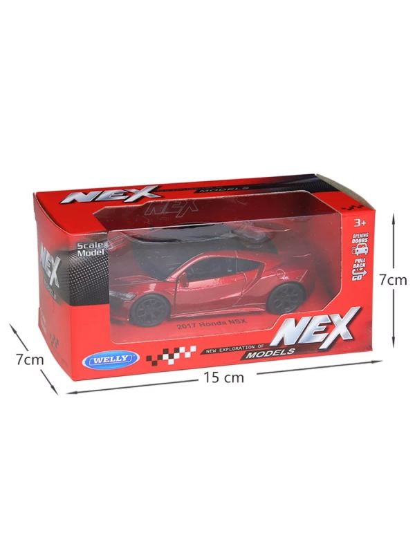 Машинка Welly Honda NSX 1:34-39 красный 43725