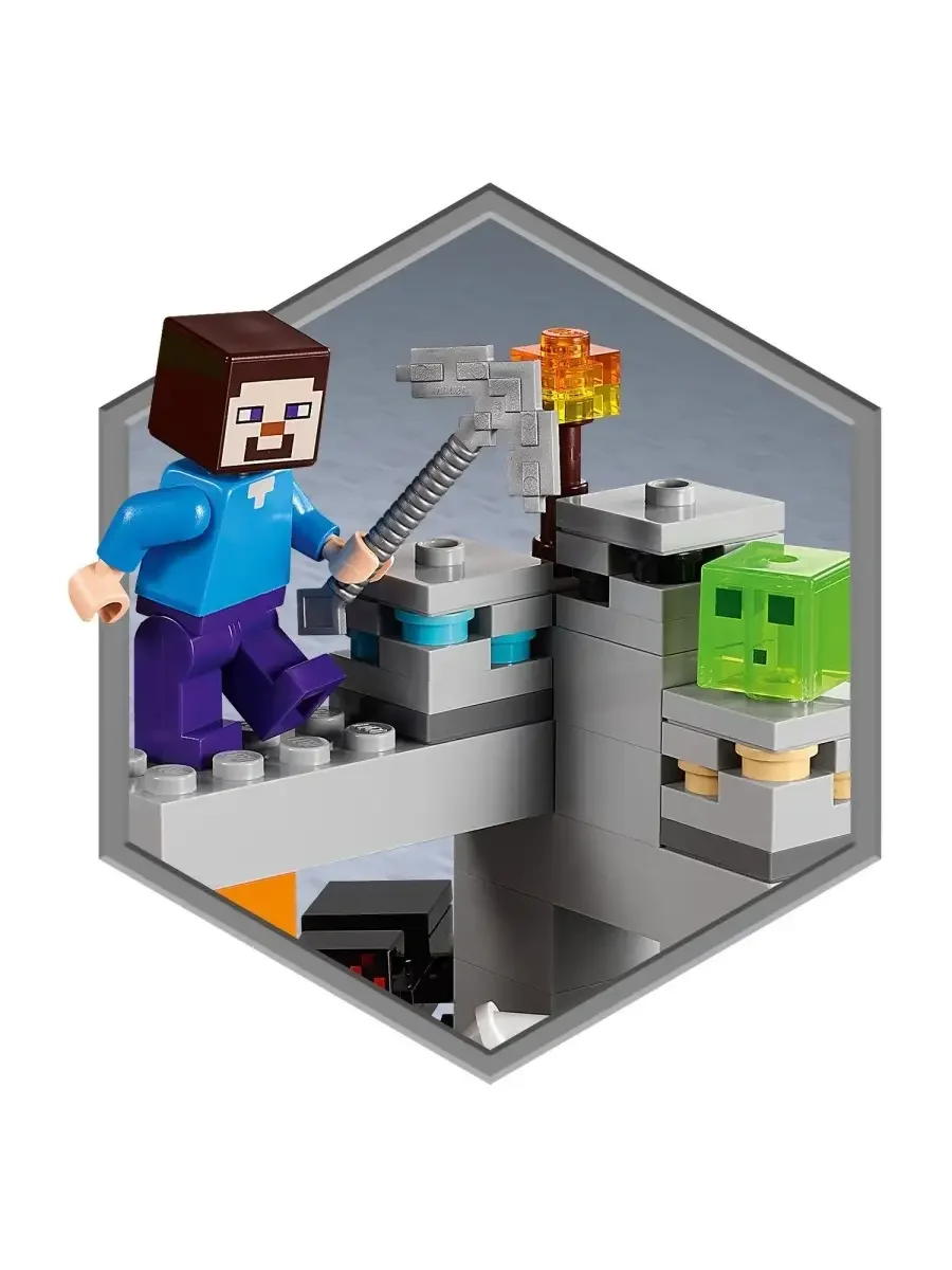 Конструктор LEGO Minecraft Заброшенная шахта 21166