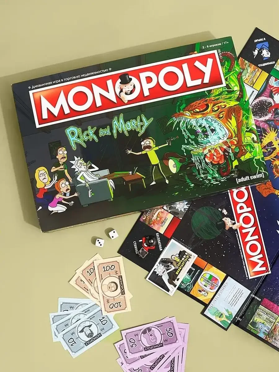 Настольная игра Winning Moves Monopoly Rick and Morty