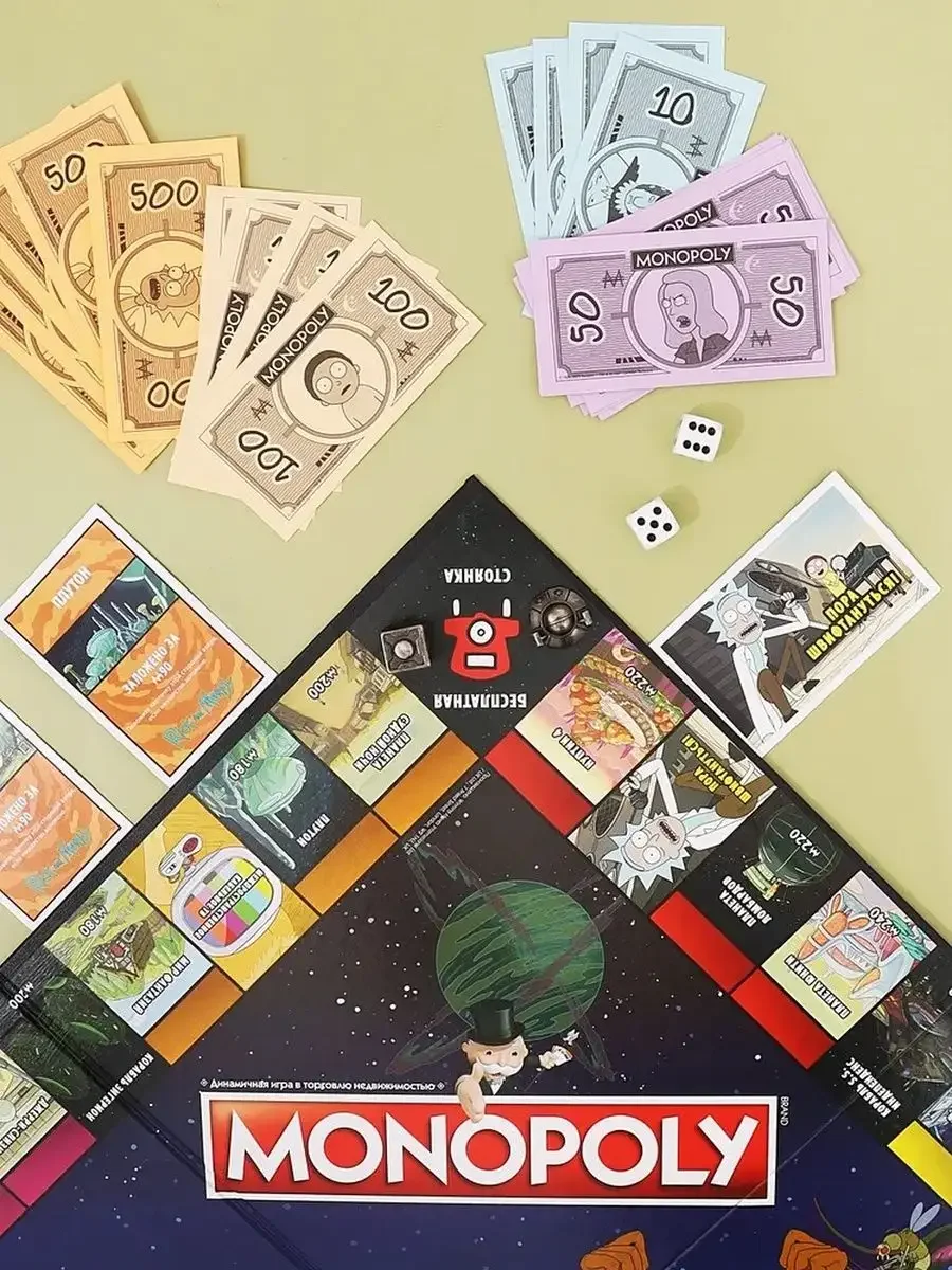 Настольная игра Winning Moves Monopoly Rick and Morty