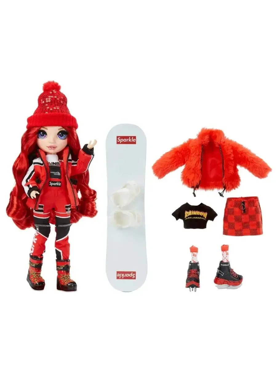 Кукла Rainbow High Руби Андерсон - Ruby Anderson Красная Зимняя мода Winter Break Fashion