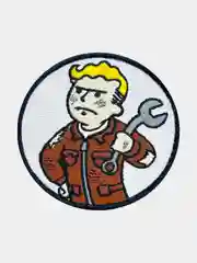 Нашивка шеврон на одежду Fallout с ключом, на липучке
