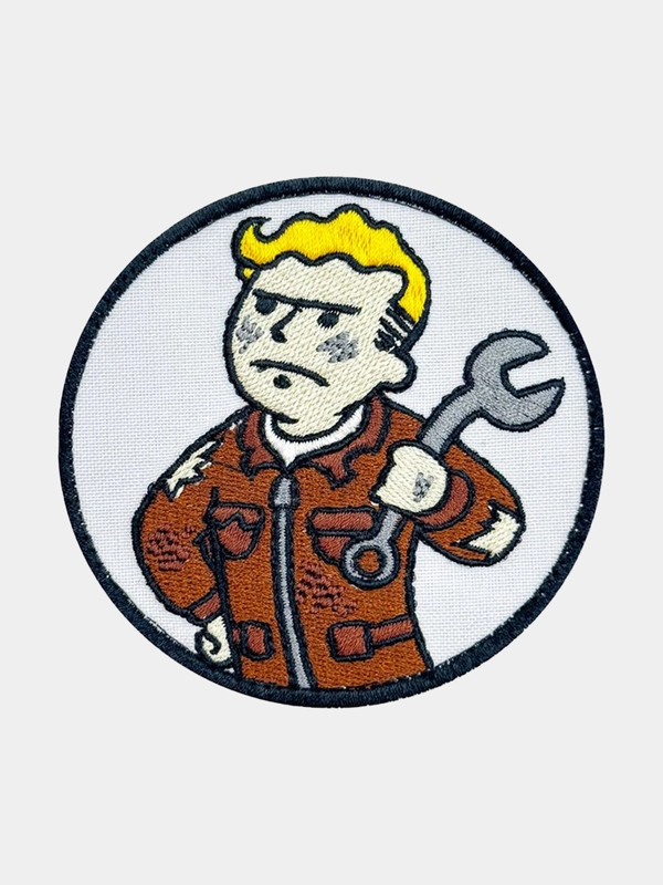 Нашивка шеврон на одежду Fallout с ключом, на липучке